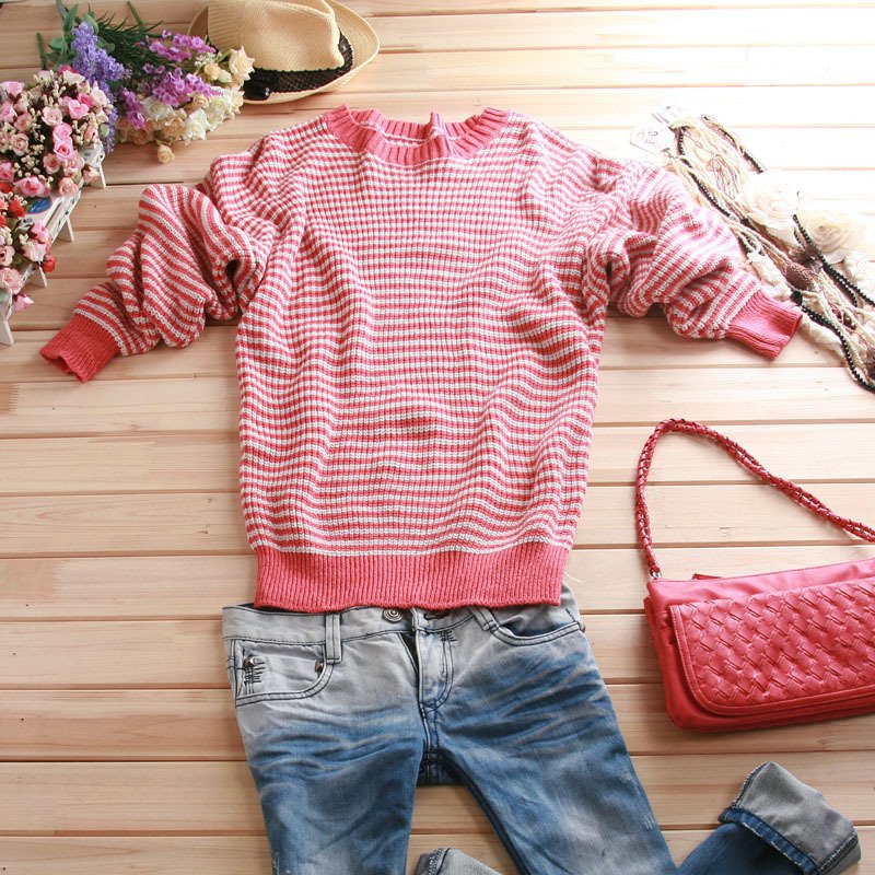 autumn thick plus size loose pullover medium-long thick long-sleeve sweater sweatercoat