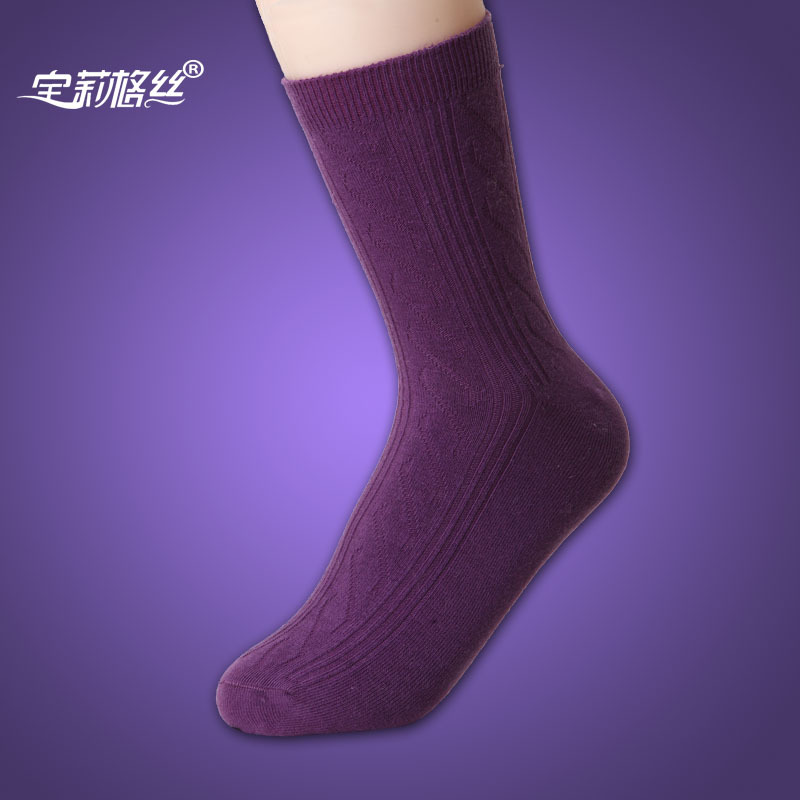 Autumn thin solid color casual female socks female 100% cotton socks 100% cotton socks 11 candy color sock