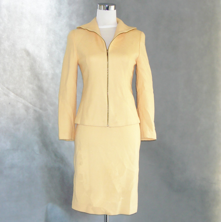 Autumn vintage vintage wool short jacket suit ol set bust skirt female