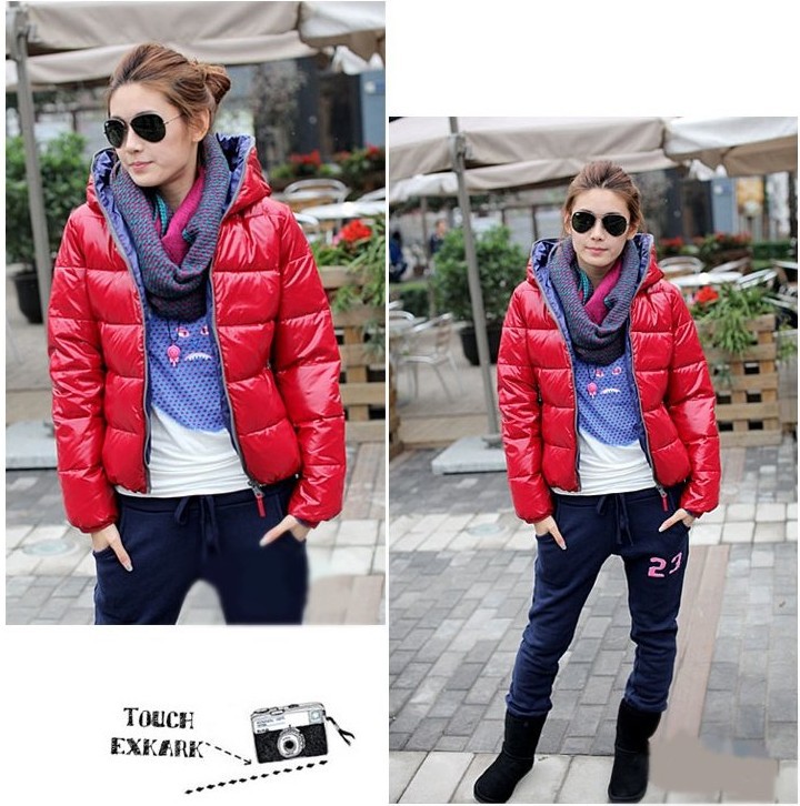 Autumn Winter Fashion Women's Coat With A Hoody Thermal Wadded Jacket Cotton-Padded Coat Outerwear 4 Colors