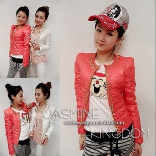 autumn,winter,new arrival,short style jacket,colorful zips down coat,decorations warm down jacket,retail!!