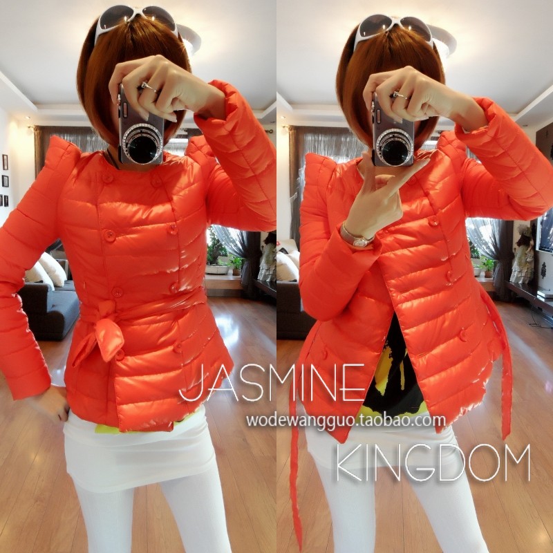 autumn,winter,new arrival,strap jacket,short style down coat, warm down jacket,retail!!