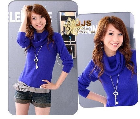 Autumn winter new large ring brought imitation cashmere sweater rendering whole sale sweater