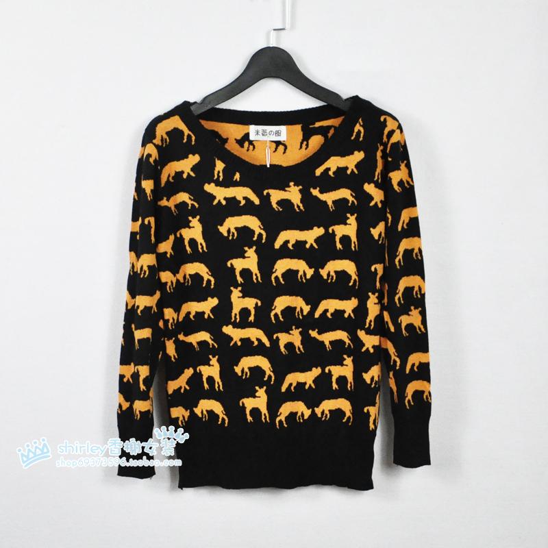 Autumn women's sweet vivi8 pullover onta sweater SH