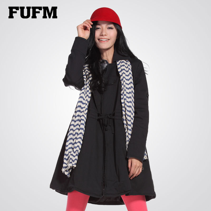 Autumn women's trench plus size national trend female outerwear autumn and winter women new arrival winter lovers