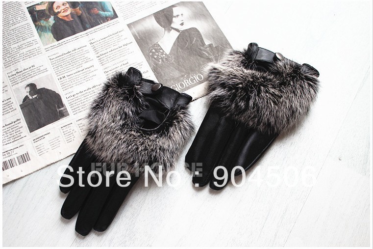 Awesome! free shipping! Warm New Arrival Fashion100% genuine leather gloves