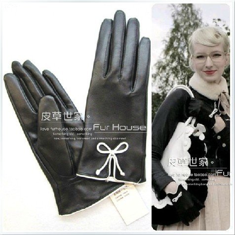 Awesome! Warm New Arrival Fashion100% genuine leather gloves