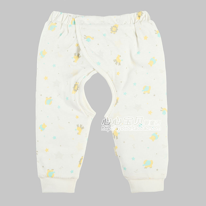 AY 2012 autumn and winter baby cotton-padded underwear ba990-100m baby open-crotch pants long trousers