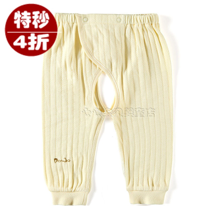 AY 2012 leather autumn and winter 100% cotton baby underwear panties ba990-96y baby open-crotch trousers