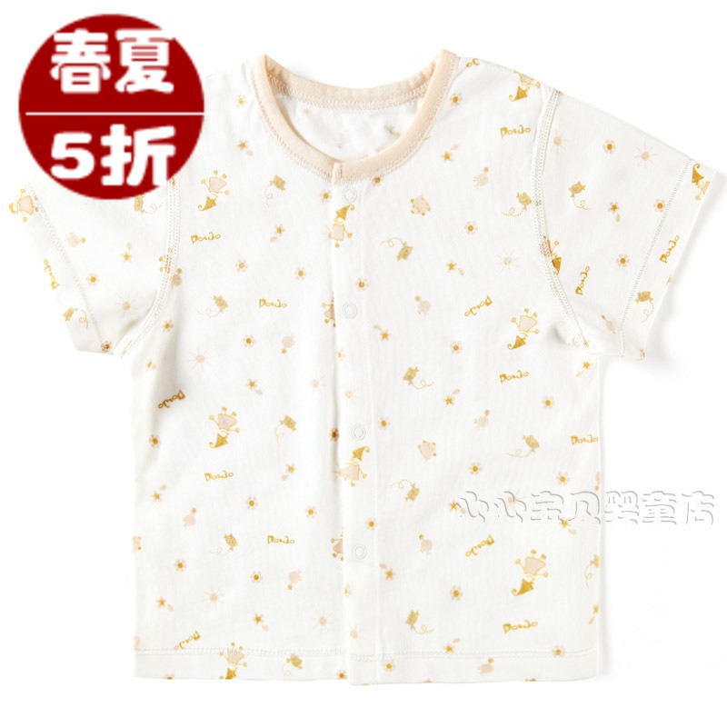 AY 2012 leather summer 100% cotton baby underwear ba883-108m baby clothes short-sleeve top