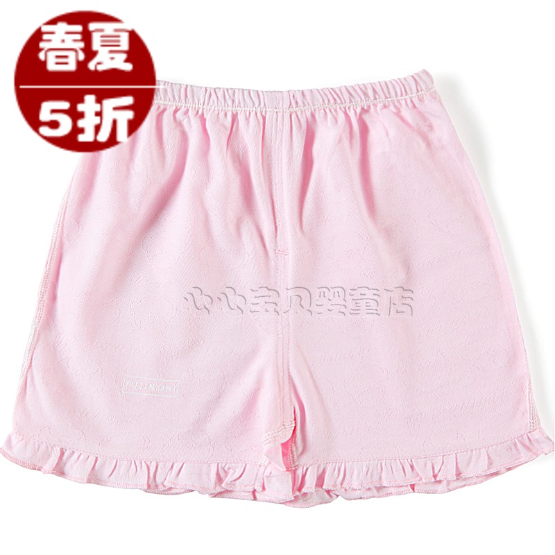 AY Rattan carpenter's 2013 summer 100% cotton baby underwear pa904-140p female child laciness shorts