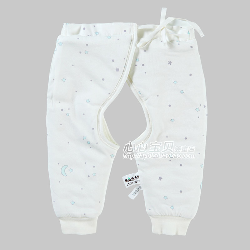 AY Rattan carpenter's autumn and winter cotton-padded baby underwear thickening pa996-125b thermal rope open-crotch pants
