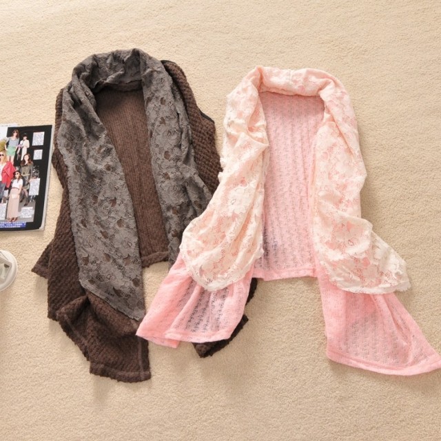 B-5 female spring cape cardigan lace irregular sweep OL 0.25 outfit