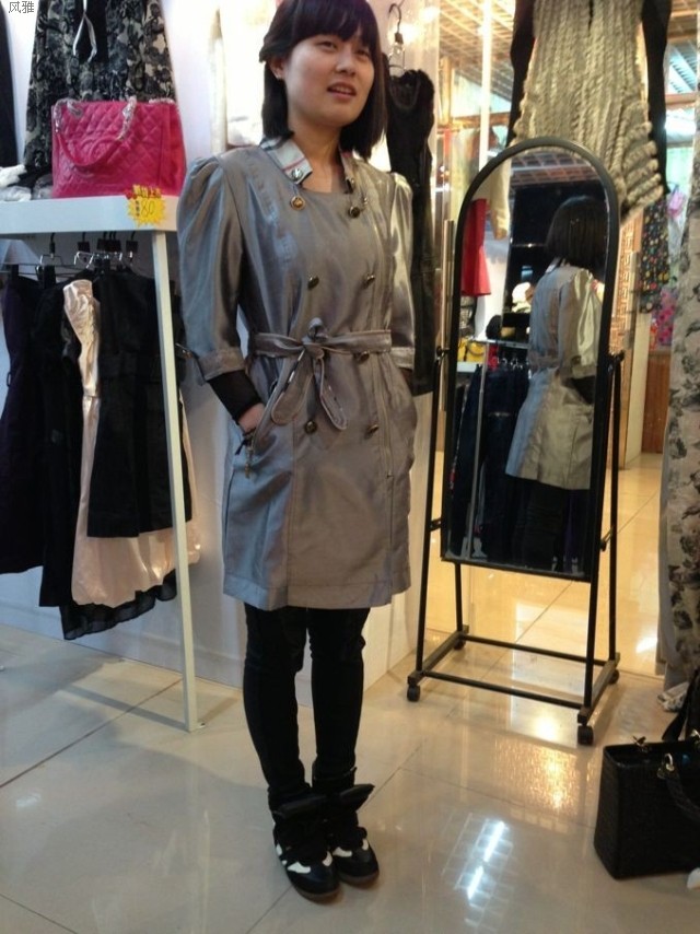 B berry fashion slim small elegant trench outerwear