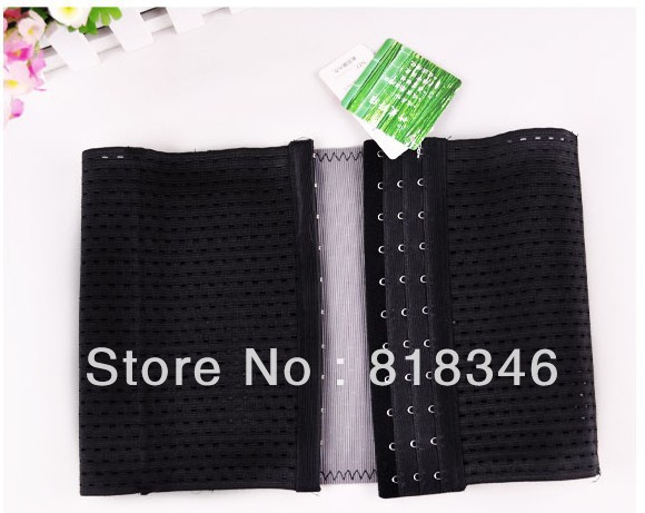 B&H13A3 free ship 150pcs women Charcoal Breathable japan Tummy Waist Bamboo Shaper Invisible Thinner body building Slimming Belt
