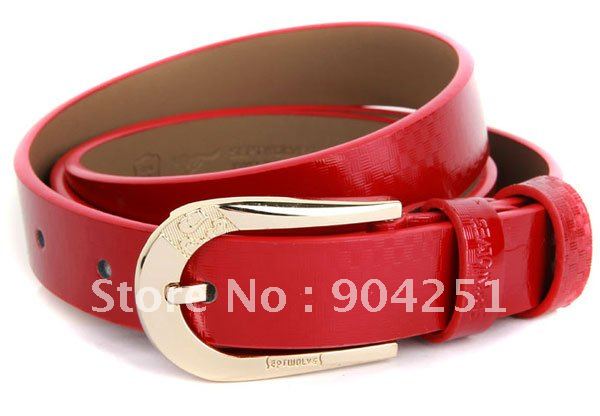 B0531-3 red  - shipping,brand Belt,Genuine Leather belt,fashion women's belt