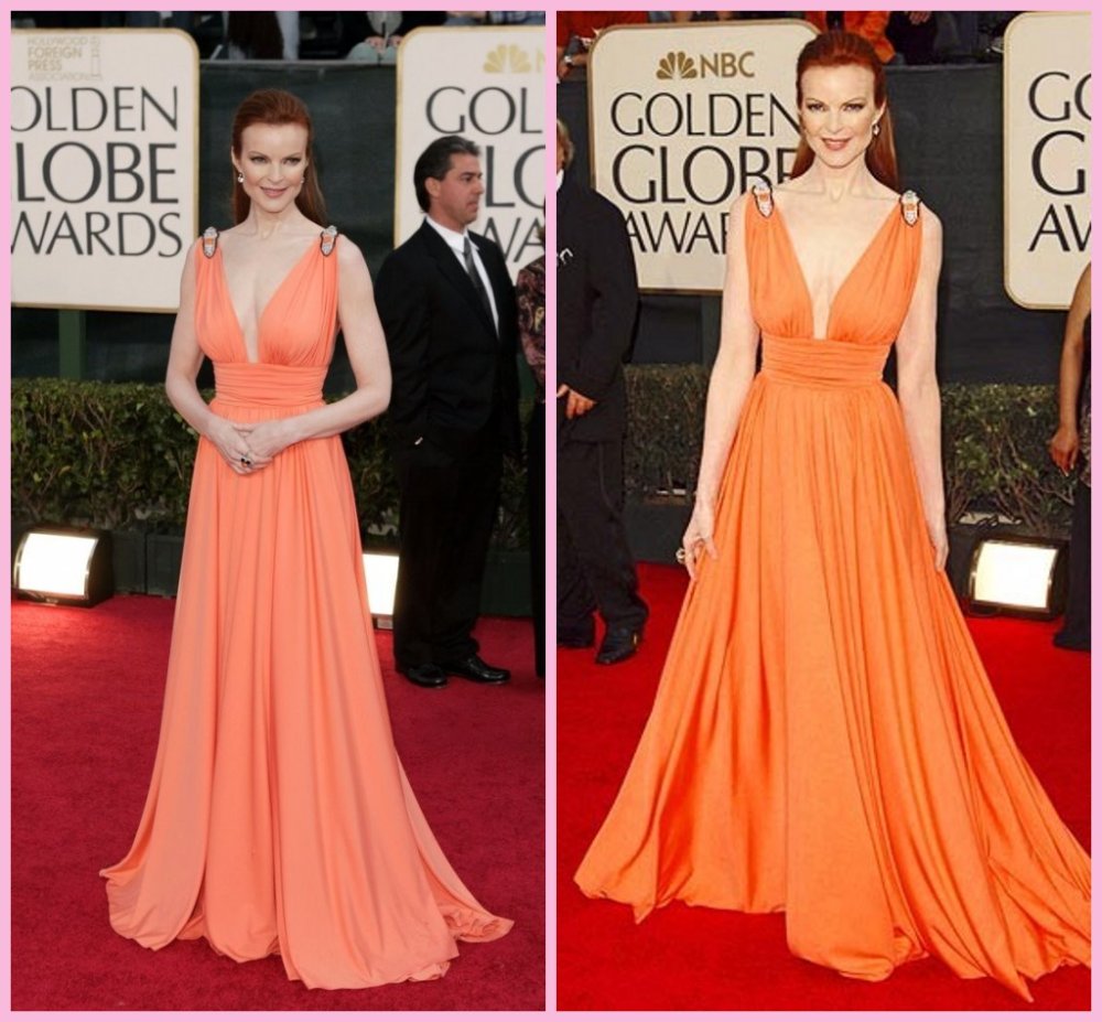 B5-19 Golden Globe Awards Graceful Chiffon A Line V Neck Pleat Sweep Trian Celebrity Dresses Gowns