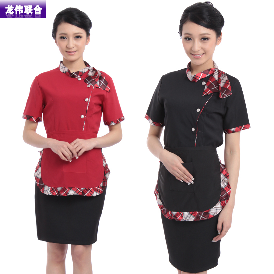 B611 work wear summer uniform waiter clothes