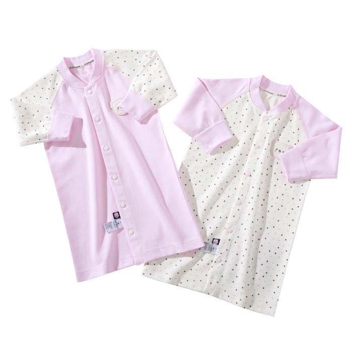 Baby 100% cotton underwear baby sleepwear autumn and winter newborn robe double-breasted 2