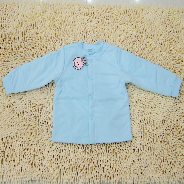 Baby autumn and winter basic shirt 100% cotton small dimple plus cotton thickening child underwear cardigan
