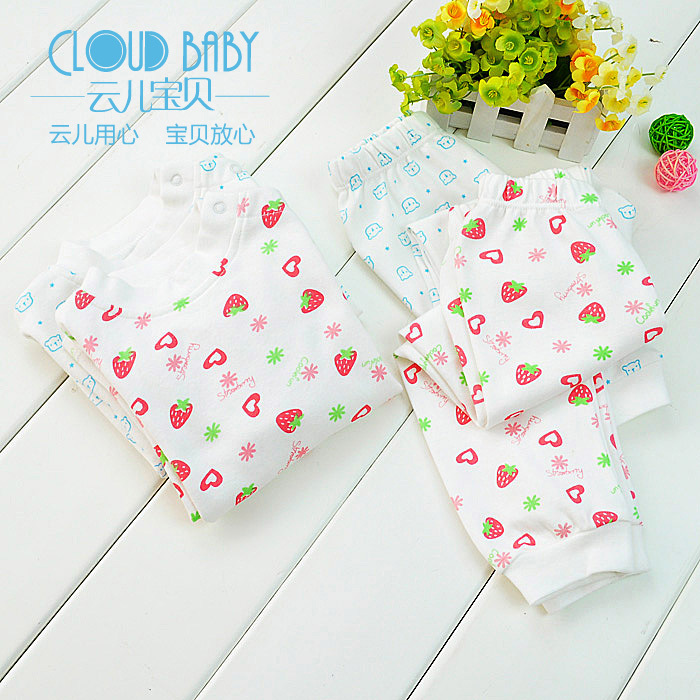 Baby autumn infant clothes long johns set 100% cotton baby underwear set tt21002
