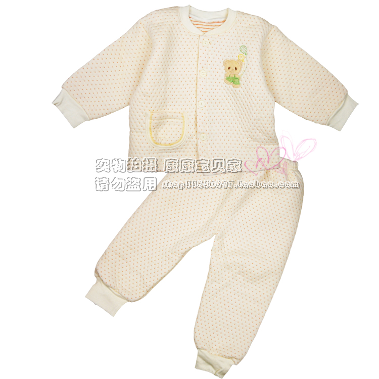Baby child 100% cotton back-to-back thermal underwear thermal underwear winter thermal underwear sleepwear lounge
