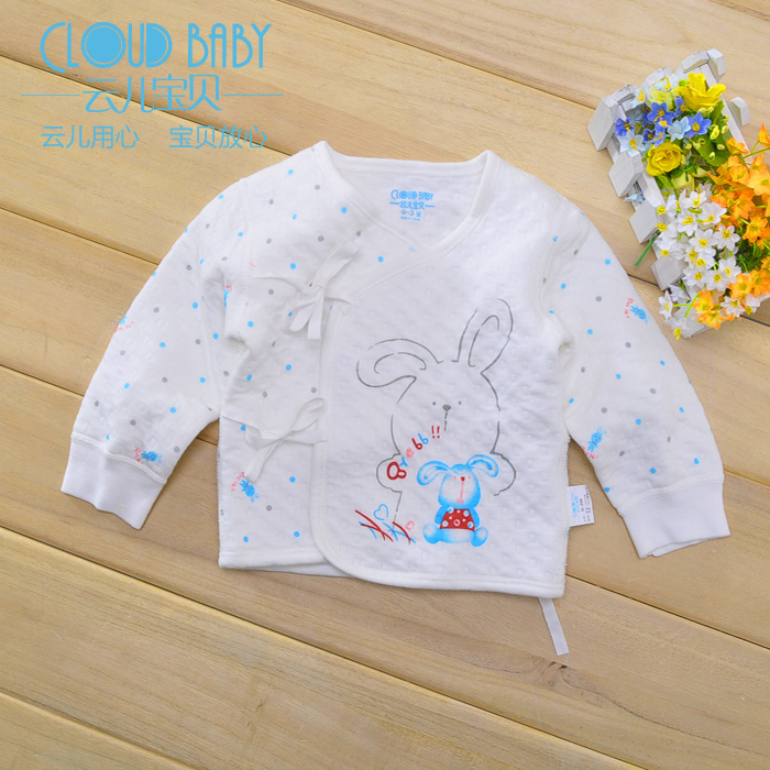 Baby children's clothing winter baby thermal underwear baby air cotton lacing thermal top children's clothing