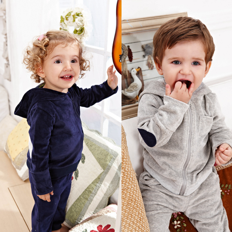 Baby clothes autumn winter male clothes twins sweatshirt set