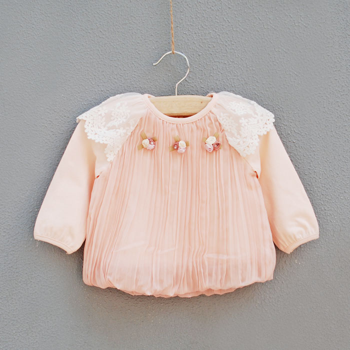 Baby clothes spring and autumn 6 - 12 months old 1 - 2 - 3 female child baby spring clothes top pullover