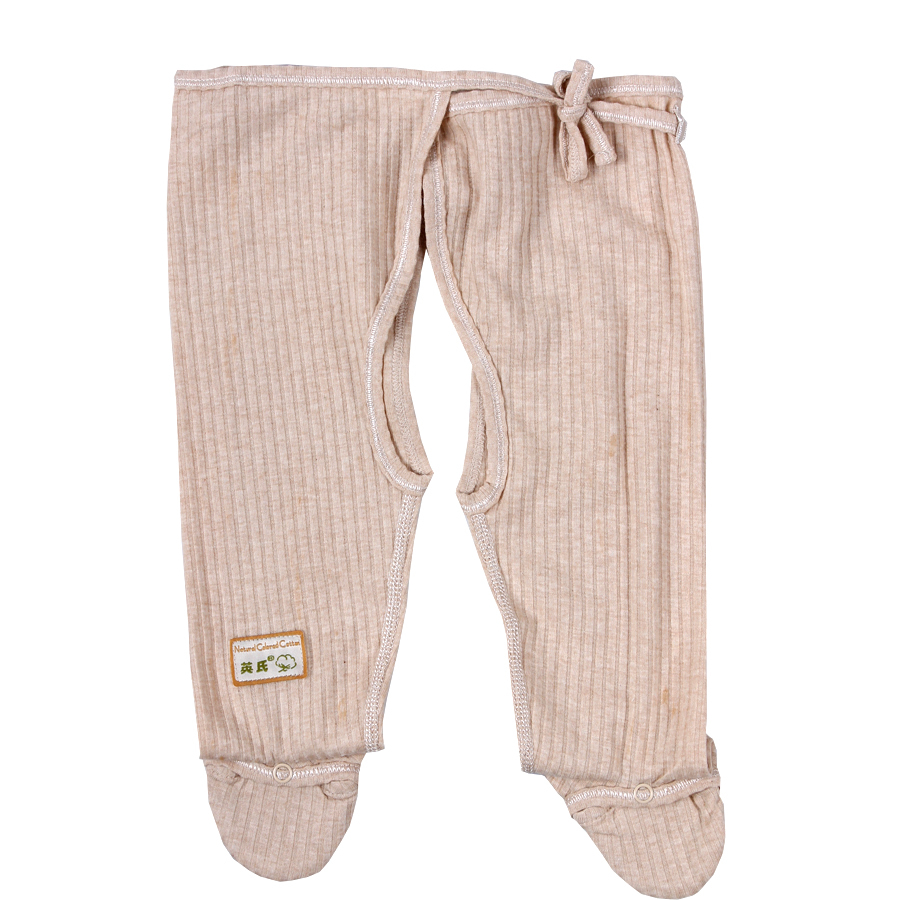 Baby colored cotton open-crotch panties pants newborn baby 100% cotton long johns ny600-67-4