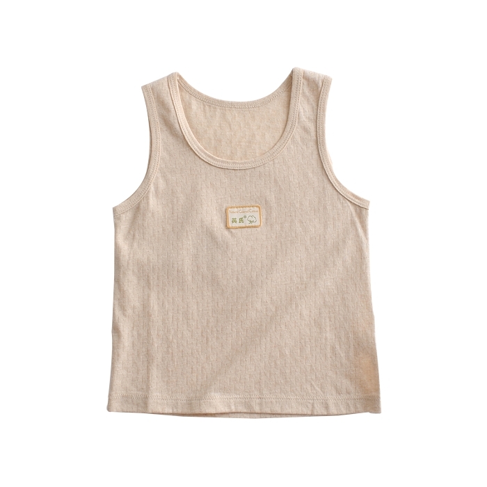 Baby colored cotton sleeveless vest child summer 100% cotton breathable t-shirt ny607-242-4