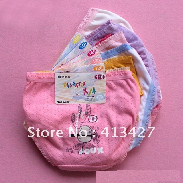 baby girl's ventilate cotton panties/children panties,12pcs/lot,free shipping