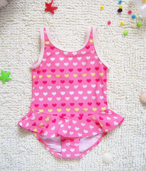baby girl swimwear baby one-piece dress swimwear 6M,12M 82% nylon 18% spandex
