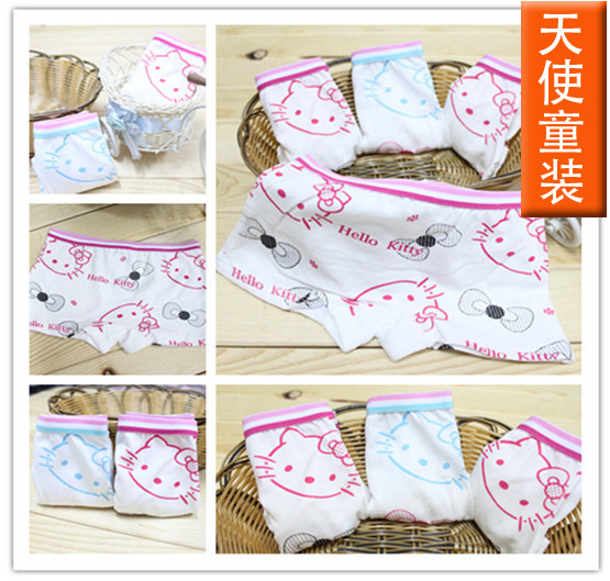 Baby Girls Hello Kitty Panties Underwear Kids Briefs 12PCS/Pack Wholesale + Free Shipping