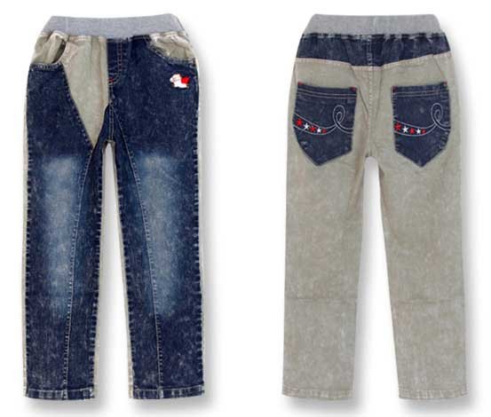 baby girls jeans AB pants boys straight trousers children clothing casual good quality new