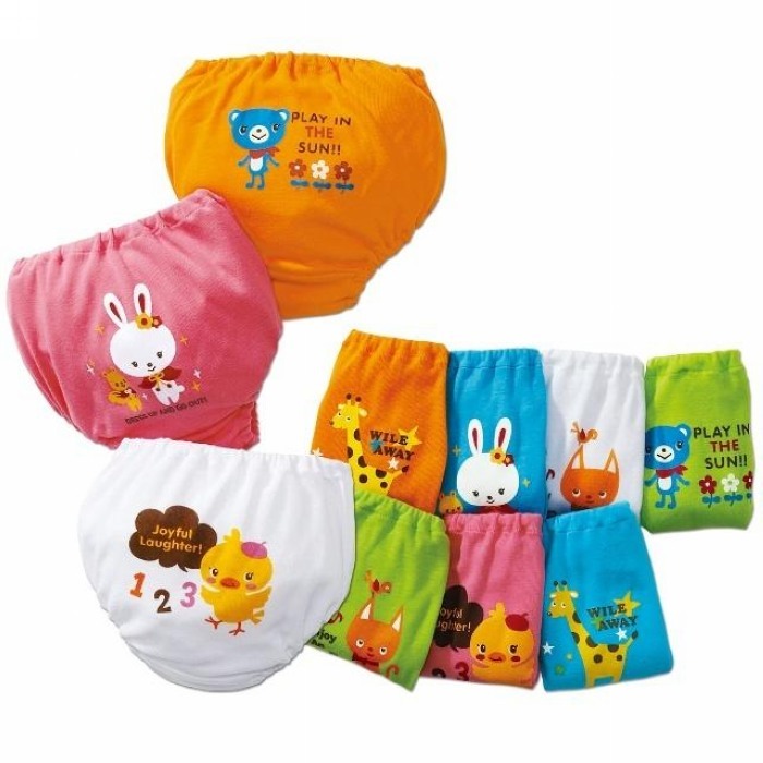 Baby panties child cartoon print briefs bread pants w439