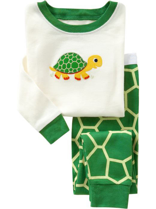 Baby set lounge long-sleeve underwear sleep set tortoise
