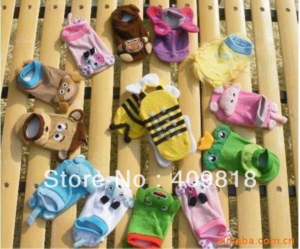 Baby shoe socks cotton 12 Zodiac pattern floor socks(0~3years)