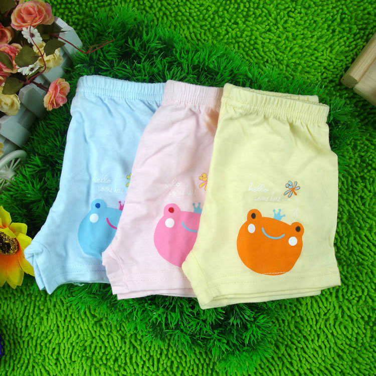 Baby shorts 100% cotton baby child female child panties male child pants 100% cotton panties shorts