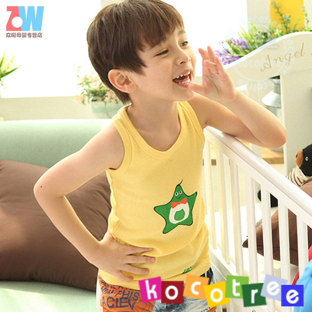 Baby spring and autumn child vest basic shirt spring child candy t-shirt