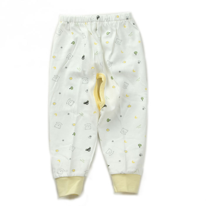 Baby spring and autumn long johns baby 100% cotton double faced print open-crotch pajama pants panties air conditioning service