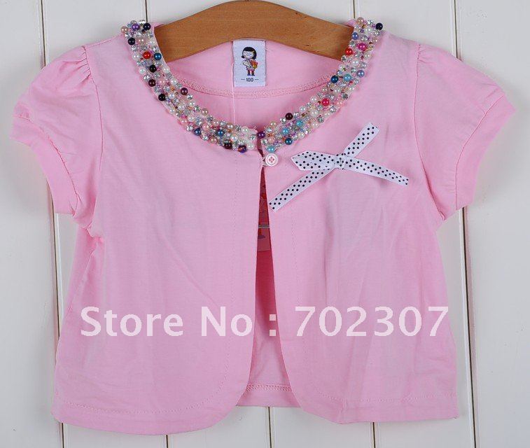 baby t shirt  baby girls top kids Cardigan new style    pink   UE-98
