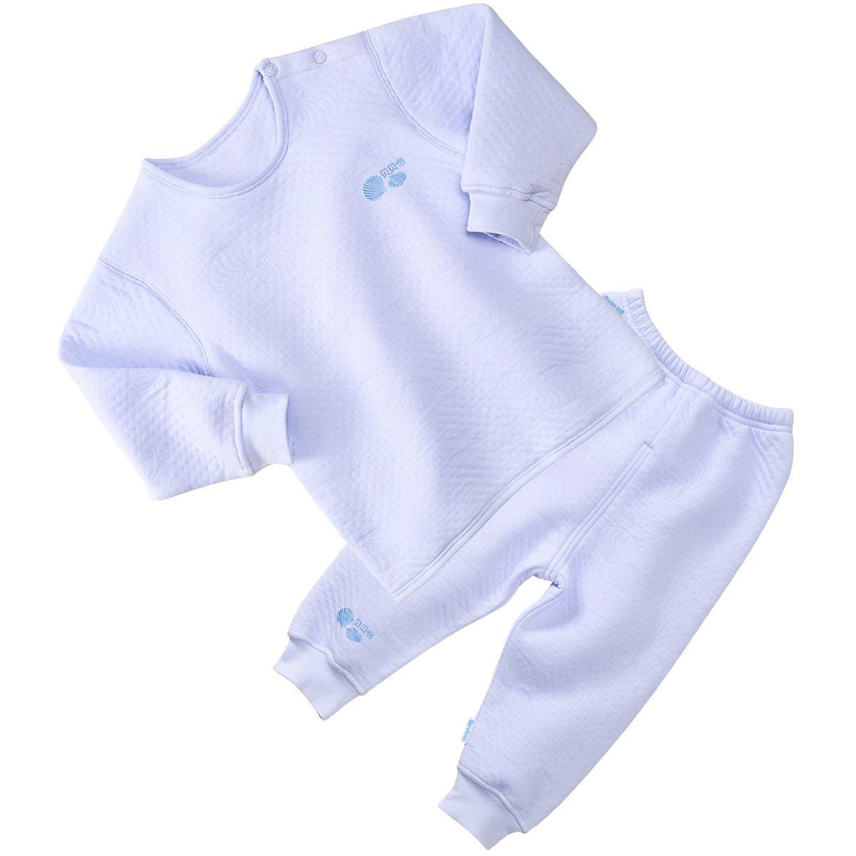 Baby thermal underwear set autumn and winter 100% cotton baby long johns set thickening