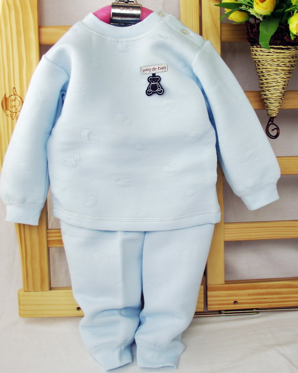Baby underwear set bamboo fibre derlook underwear baby thermal 100% cotton thermal underwear 6 baby