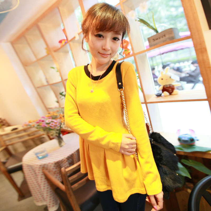 Back zipper skirt thickening knitted top rack z2406