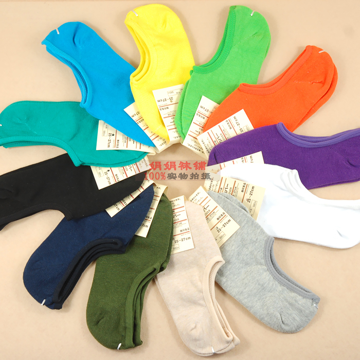Bag lovers design spring and summer thin 100% Women cotton male socks 100% cotton sock slippers invisible socks male