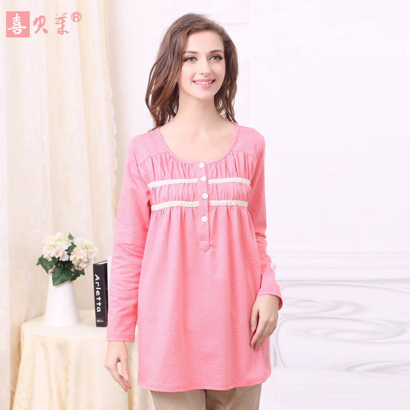 Bailey maternity clothing spring top spring and autumn long-sleeve loose maternity t-shirt