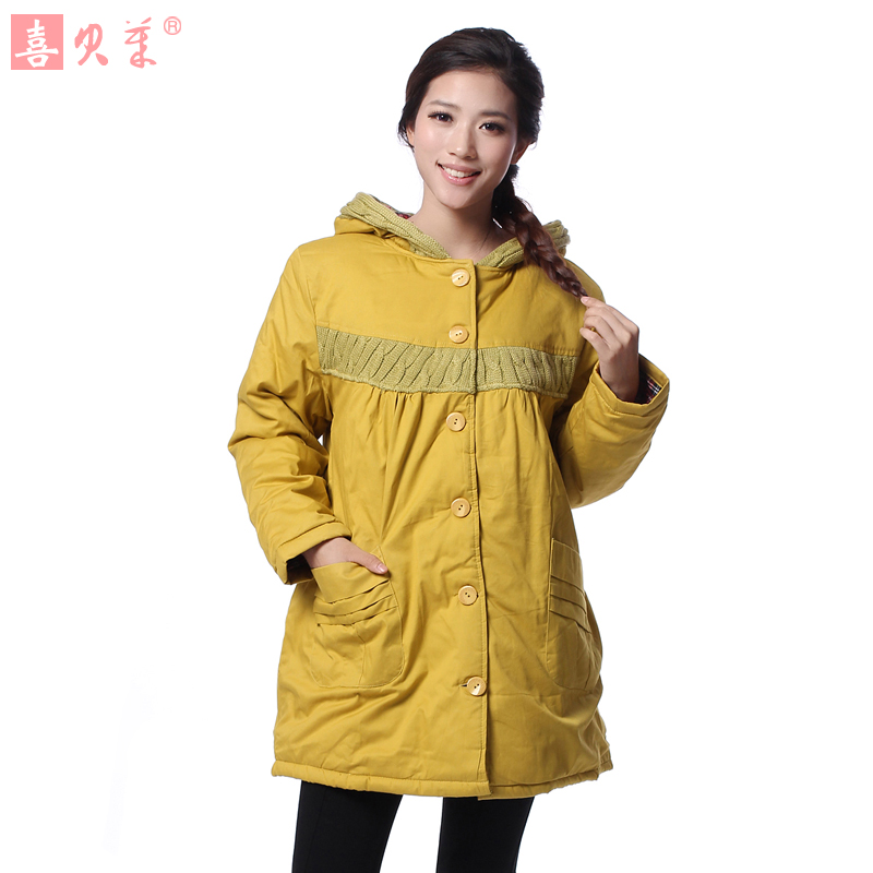 Bailey winter maternity clothing 100% thermal maternity thickening cotton wadded jacket outerwear top