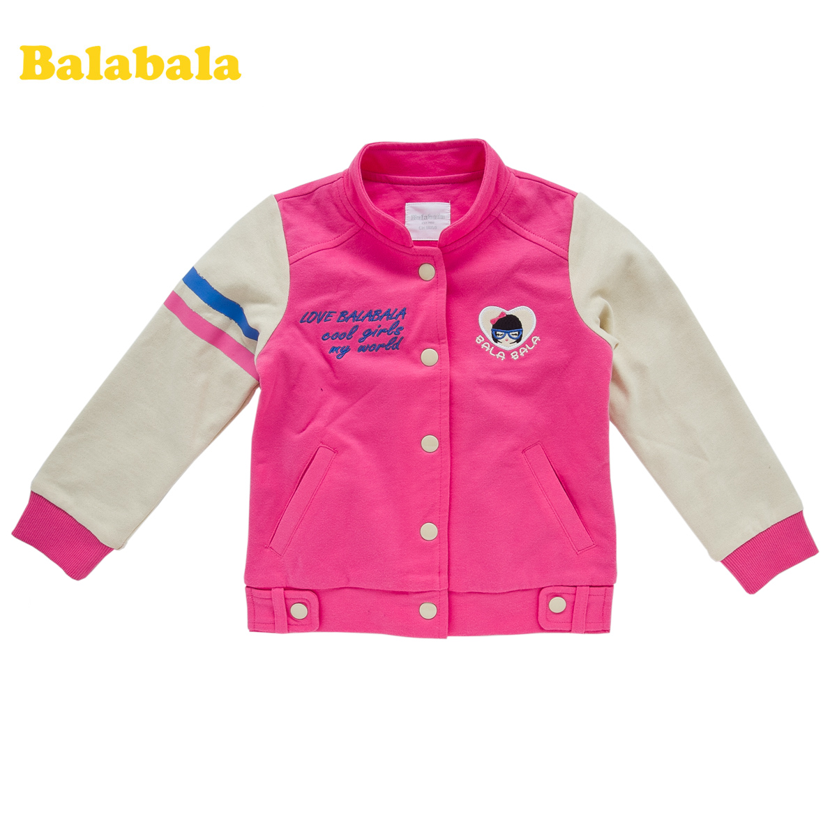 Balabala BALABALA children's clothing single breasted casual female children outerwear