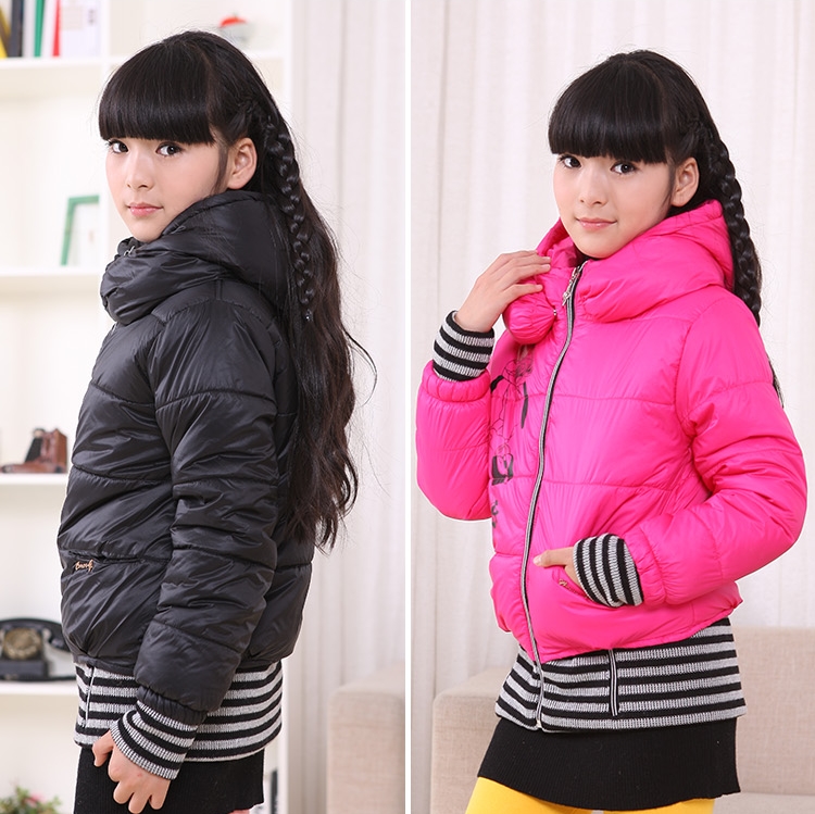 BALABALA child female child winter thermal wadded jacket outerwear female child winter cotton-padded jacket 2012